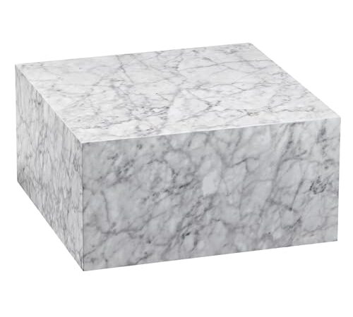 Table Basse Design Cubique en Marbre Blanc Table Basse Design Cubique en Marbre Blanc