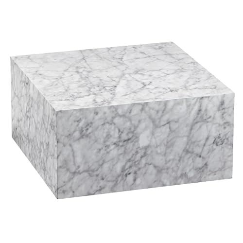 Table Basse Design Cubique en Marbre Blanc Table Basse Design Cubique en Marbre Blanc
