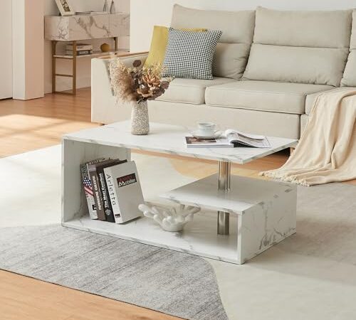 Table Basse Design Intemporel avec Étagère Table Basse Design Intemporel avec Étagère