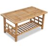 Table Basse en Bambou 90 x 50 cm