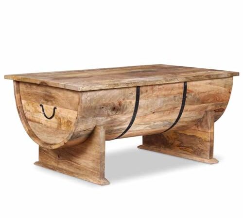 Table Basse en Bois de Manguier Massif Table Basse en Bois de Manguier Massif