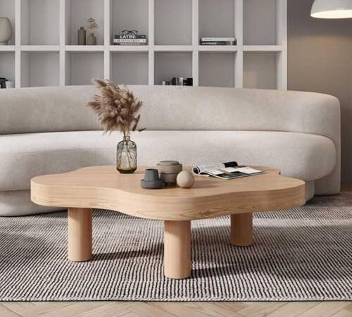 Table Basse en Bois Massif Moderne
