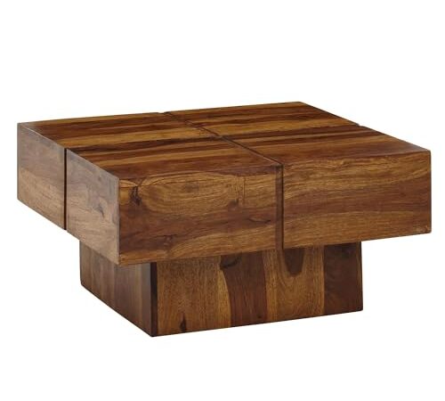 Table Basse en Bois Sheesham Moderne Table Basse en Bois Sheesham Moderne