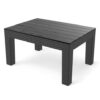 Table basse en rotin noir élégante Table basse en rotin noir élégante
