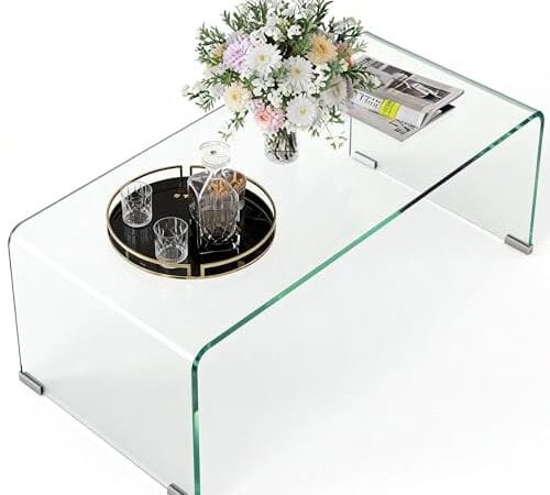 Table Basse en Verre Moderne et Élégante Table Basse en Verre Moderne et Élégante