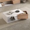 Table Basse Haute Brillance avec Rangement Table Basse Haute Brillance avec Rangement
