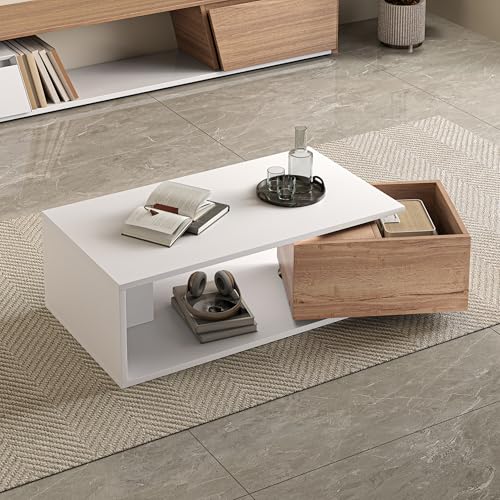 Table Basse Haute Brillance avec Rangement Table Basse Haute Brillance avec Rangement