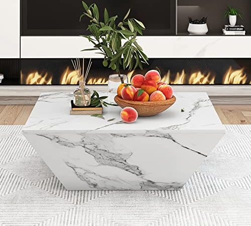 Table Basse LED Moderne avec Tiroirs