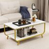 Table Basse Marbre Faux 2 Niveaux