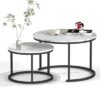Table Basse Marbre Gigogne Ronde Table Basse Marbre Gigogne Ronde