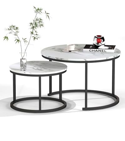 Table Basse Marbre Gigogne Ronde