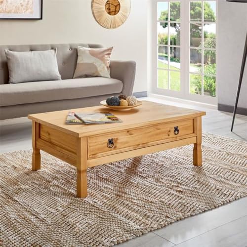 Table Basse Mexicaine Tequila en Pin Massif Table Basse Mexicaine Tequila en Pin Massif
