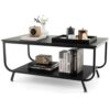 Table Basse Moderne à 2 Étagères Table Basse Moderne à 2 Étagères