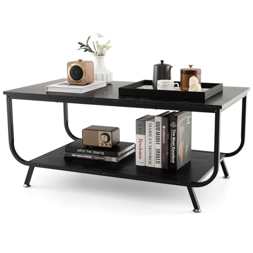 Table Basse Moderne à 2 Étagères Table Basse Moderne à 2 Étagères