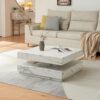 Table Basse Moderne avec Plateau Pivotant Table Basse Moderne avec Plateau Pivotant