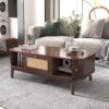 Table Basse Moderne en Bois Massif Table Basse Moderne en Bois Massif