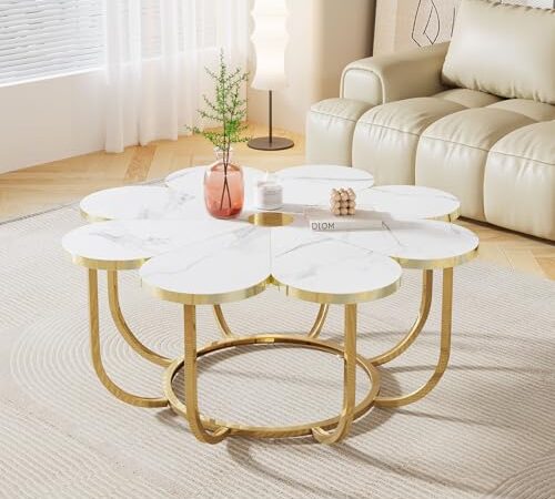 Table Basse Moderne en Forme de Fleur Table Basse Moderne en Forme de Fleur