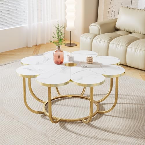 Table Basse Moderne en Forme de Fleur Table Basse Moderne en Forme de Fleur