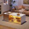 Table Basse OKMYHOME avec Éclairage LED Table Basse OKMYHOME avec Éclairage LED