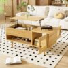 Table Basse OKMYHOME avec Plateau Relevable Table Basse OKMYHOME avec Plateau Relevable