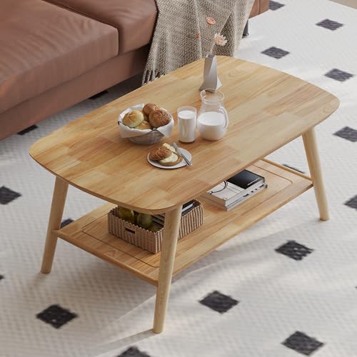 Table Basse Ovale en Bois Massif Table Basse Ovale en Bois Massif