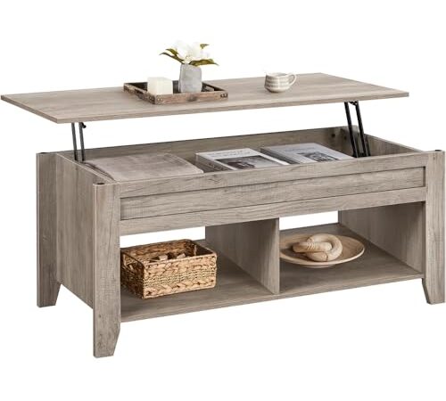 Table Basse Relevable Design Moderne en Bois Table Basse Relevable Design Moderne en Bois