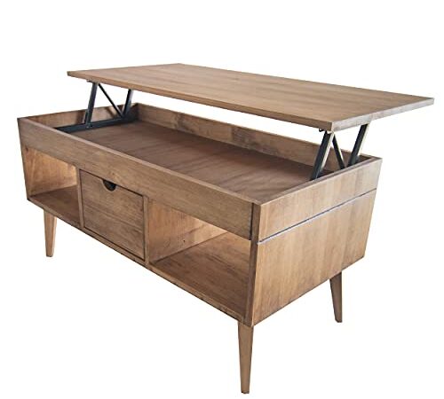 Table Basse Relevable Karla en Pin
