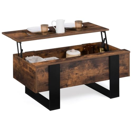 Table Basse Relevable Phoenix Effet Vieilli
