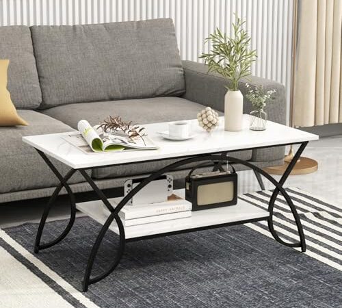 Table Basse Réglable en Marbre Faux Table Basse Réglable en Marbre Faux