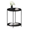 Table Basse Ronde WOLTU avec 2 Plateaux Table Basse Ronde WOLTU avec 2 Plateaux