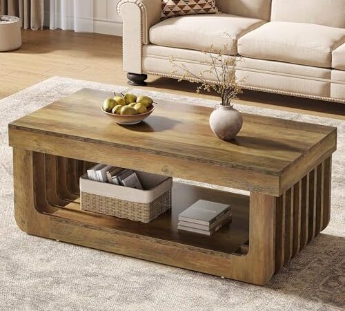 Table Basse Rustique avec Rangement Table Basse Rustique avec Rangement