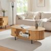 Table Basse Scandinave avec Rangement Intelligent