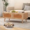 Table Basse Vintage avec Rangement Pratique