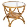 Table d'appoint Farah en rotin beige Table d'appoint Farah en rotin beige