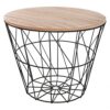 Table d'appoint Kumi Noire D38 cm Table d'appoint Kumi Noire D38 cm