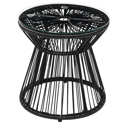 Table de Jardin Ronde en Résine Tressée Table de Jardin Ronde en Résine Tressée