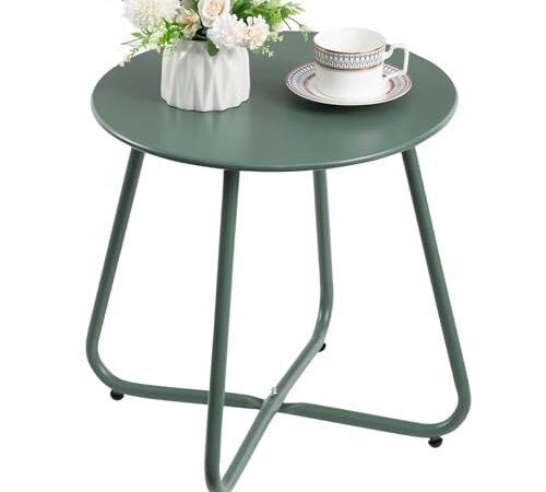 Table Ronde d'Appoint Extérieure HollyHOME Table Ronde d'Appoint Extérieure HollyHOME