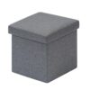 Tabouret Pliant en Lin Polyvalent
