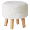 Tabouret Pouf Ottoman Moderne en Bois Massif Tabouret Pouf Ottoman Moderne en Bois Massif