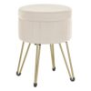 Tabouret Rangement Velours Design Élégant Tabouret Rangement Velours Design Élégant