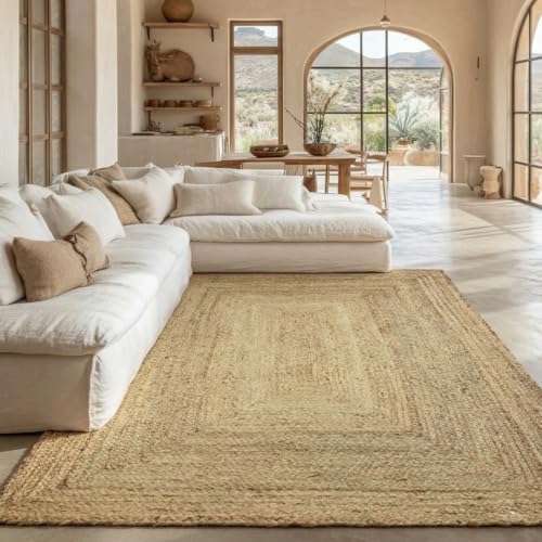 Tapis en Jute Tressé Naturel 120x170