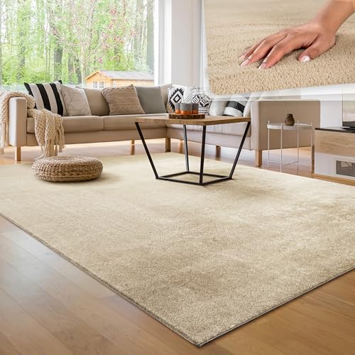 Tapis Salon Ultra Doux Beige 160x220 cm Tapis Salon Ultra Doux Beige 160x220 cm