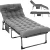 Transat Jardin Pliable avec Coussin Réglable Transat Jardin Pliable avec Coussin Réglable