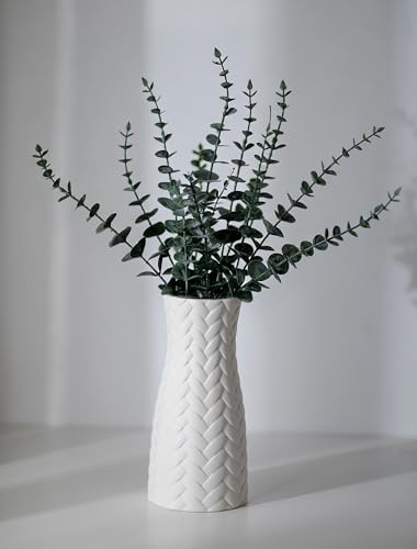 Vase Décoratif NUPTIO en Céramique Blanc Vase Décoratif NUPTIO en Céramique Blanc