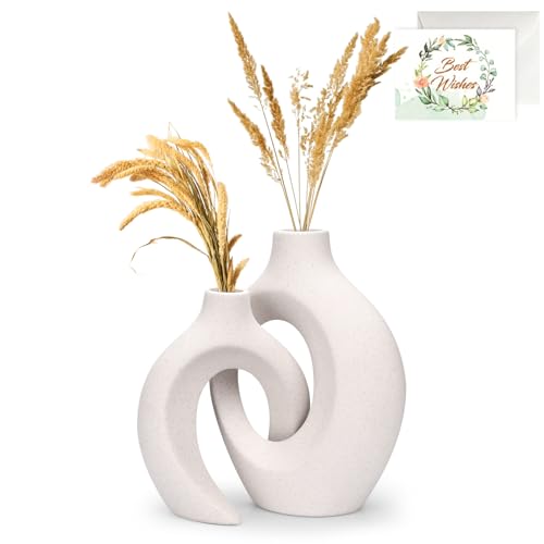 Vase en Céramique Design - Lot de 2 Vase en Céramique Design - Lot de 2