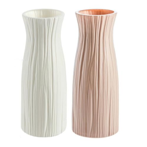 Vase en plastique blanc décoratif 24 cm