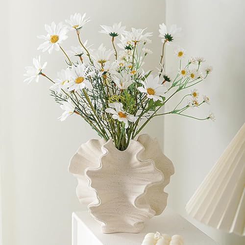 Vase Moderne en Céramique Beige SUKIYPO Vase Moderne en Céramique Beige SUKIYPO