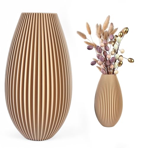 Vase moderne en PLA beige 20 cm Vase moderne en PLA beige 20 cm