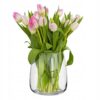 Vase Zinnia en Verre Transparent 22,7 cm