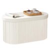 Banc de Rangement Pliable en Velours